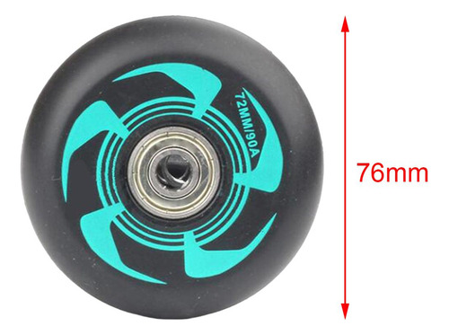 4 Conjunto De Ruedas Para Patines En Línea De Alto 4 Piezas