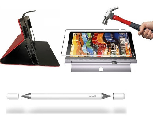 Estuche Lenovo Yoga Smart 10 + Vidrio + Lapiz 2 En 1