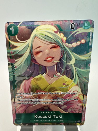 Kouzuki Toki One Piece Card Game Op-02 Box Topper (Usado)