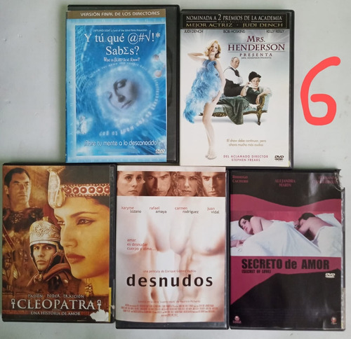 Lote Dvds Cinco Por Doscientos Original Dvd (Usado)