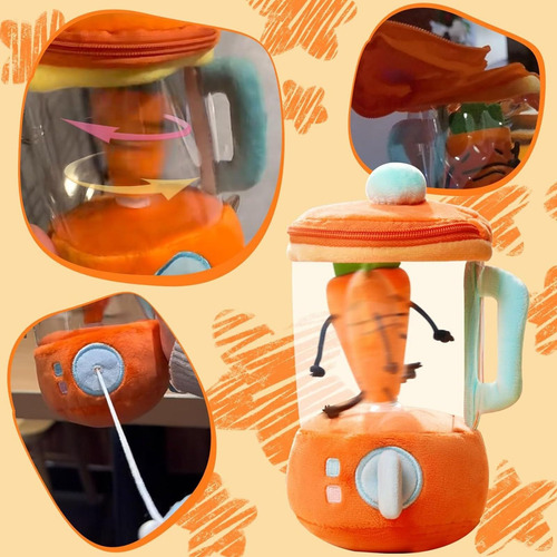 Ga Carrot Blender Plush Brinquedo Dão De Easter