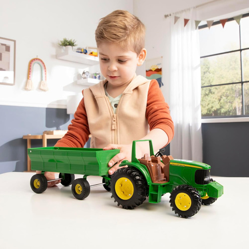 Conjunto De Vagões De Trator Infantil John Deere - Tratores