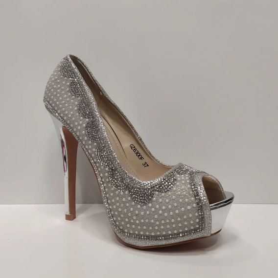 Zapatos De Fiesta Plateados Para 15 Anos | MercadoLibre 📦