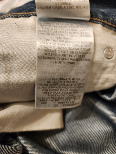 Jean Levi's Hombre Original 514 W38 L30 En Muy Buen Estado (Usado)