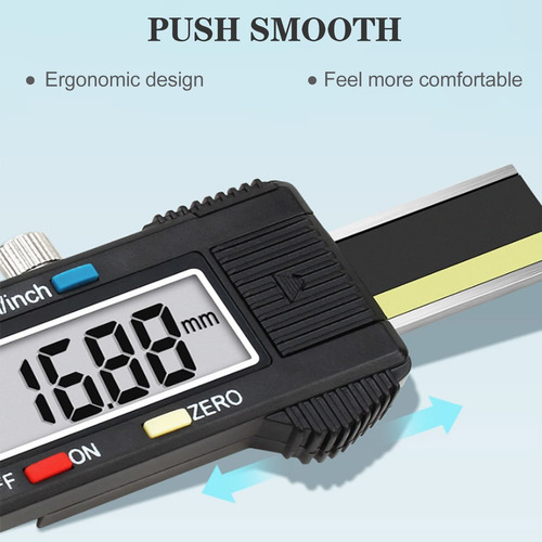 Medidor Digital Paso 0.012 In Acero Espacio Avion Para