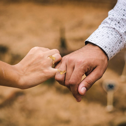 Jz Anillos De Oro Con La Inicial De La Letra E Para Mujeres