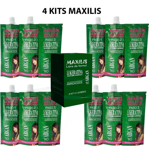 Imagen 1 de 2 de Maxilis Biokeratina 4 Kits - mL a $144