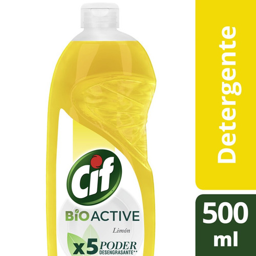 Detergente Cif Active Concentrado Limon Gel 500ml