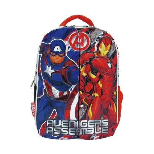 Mochila Escolar Avengers Sp532 Espalda C/ Frente Plegable