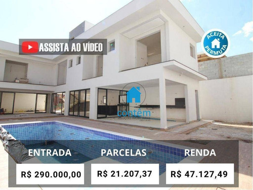 Ca0373 - Casa Com 4 Dormitórios À Venda, 404 M² Por R$ 2.900.000 - Cidade Tamboré - Santana De Parnaíba/sp - Ca0373