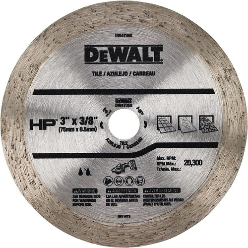 Disco Diamantado 3pol 76x9,5mm Para Cerâmica Dw47350 Dewalt