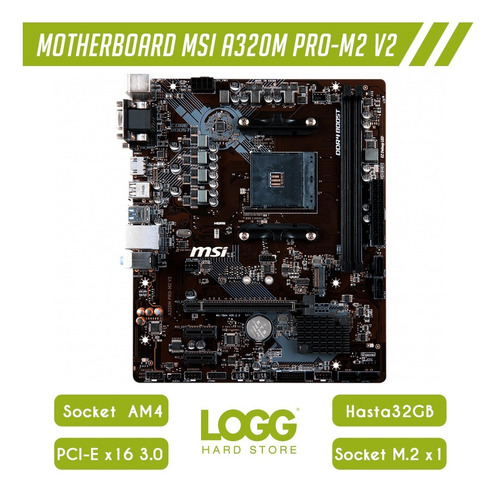 Combo De Actualización A320m Pro M2 V2 Ryzen 5 3600 8gb Logg