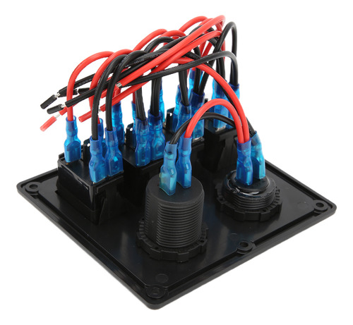 Panel De Botones Basculantes, Voltímetro De 4 Bandas, 5 Pine