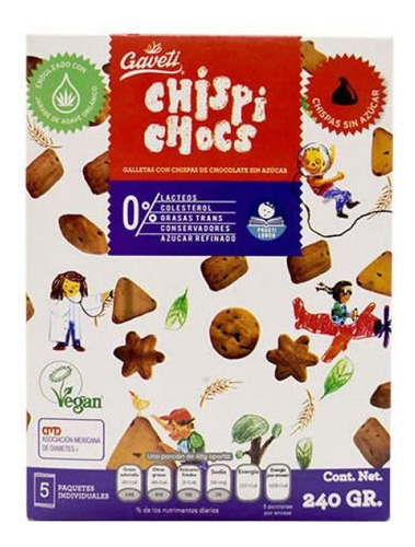 Chispi Chocs Galleta Chispas Chocolates Sin Azúcar Veganas