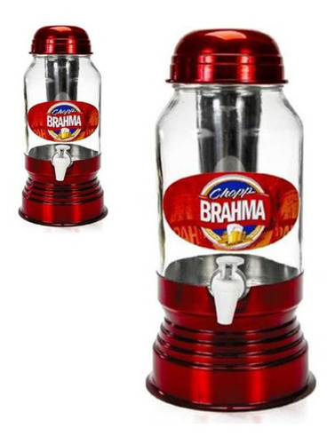 Torre De Chopp Chopeira Cervejeira Vidro 2.6 Litros Brahma