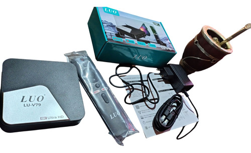 Tv Box Luo V79 8k 5g (con La App Más Buscada) Negro De Voz