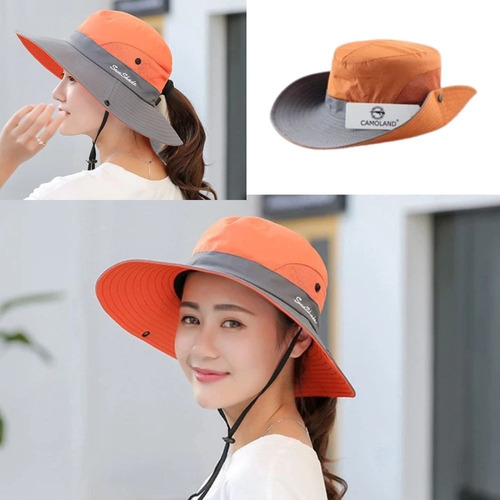 Sombrero De Sol Impermeable Upf 50 Para Pesca Unisex