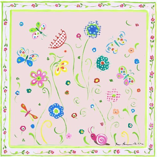 The Kids Room De Stupell Green Floral Con Mariposas Y Pink B