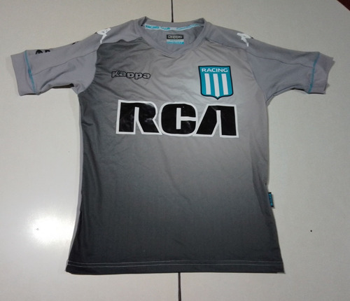 Camiseta De Racing Marca Kappa Arquero Gris 2017 S