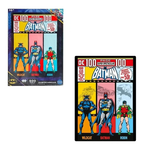 Puzzle X 500 Pzs Batman Robin Wildcat Dc Comics 1655