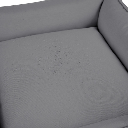 Caminha De Cachorro Cama Pet Impermeável Com Zíper M - 53x53 Cor Cinza-escuro Desenho Liso