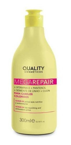 Leave-in Para Cabelos Coloridos Mega Repair 300ml Quality