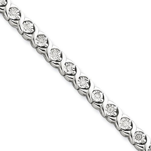 Pulsera De Diamantes Hugs & Kisses 0.5 Ct En Plata - 7 