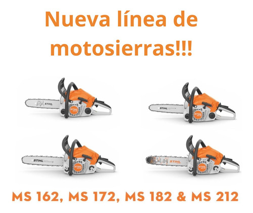 Motosierra Stihl Ms 182 40 Cm Espada Naranja Y Blanco