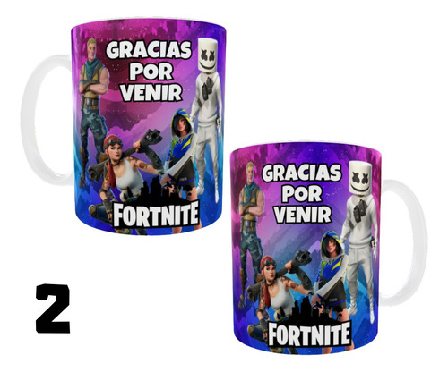 Taza Plástico Souvenir X40 Fortnite
