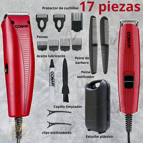 Conair Kit Peluquería 2en1 Máquina Recortadora Cabello Barba