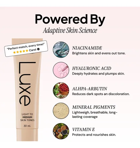 1 Luxe Research - Base De Maquillaje Que Cambia De Color For | MercadoLibre