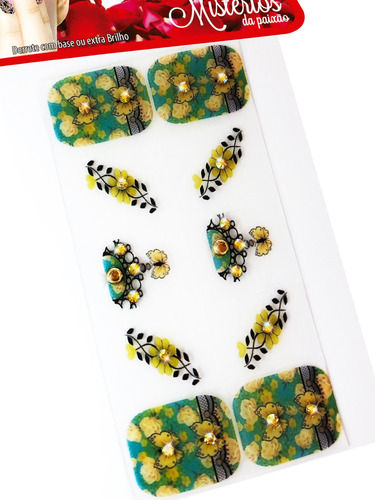 Kit 50 Películas De Gel Para Unhas Mistérios, Arte Sedução