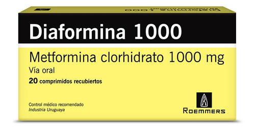 Diaformina® 1000mg X 20 Comp. | Antihiperglucemiante