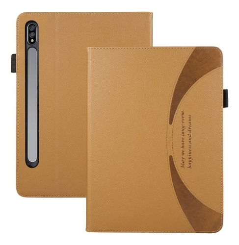 Funda Protectora For Tableta Con Patrón Litchi For Samsung