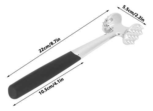 Meat Tenderizer Stainless Steel Hammer Needle Portable