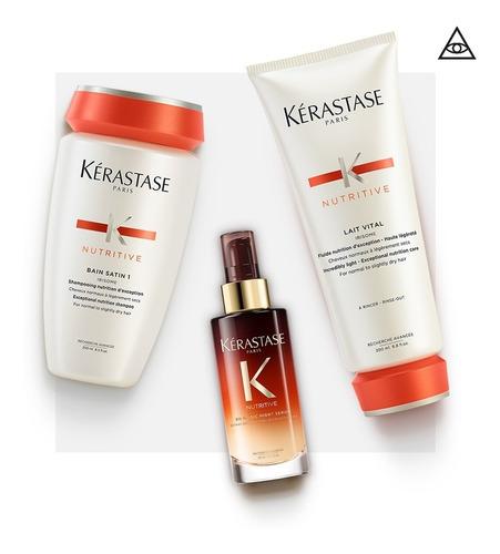 Kerastase Kit Nutritive Shampoo + Acondicionador + Serum 