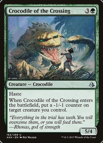 Carta Magic Crocodile Of The Crossin Amonkhet Mtg Bsas