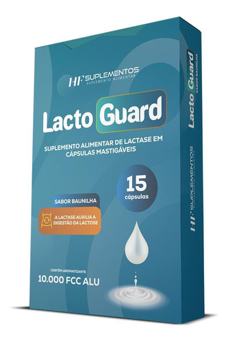 Lacto Guard 15 Caps Mastigável Sabor Baunilha Hf