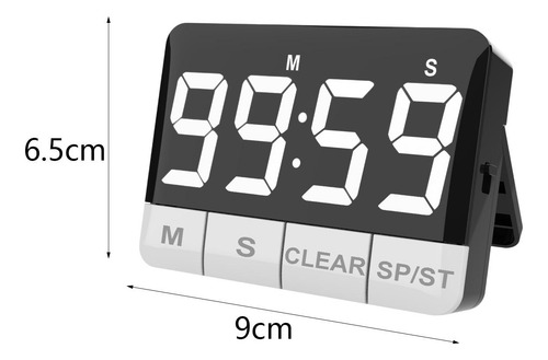 Temporizador Digital De Cozinha, Temporizador De Contagem