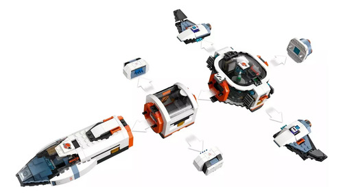 Brinquedo modular Lego City Galactic Ship para crianças 60446