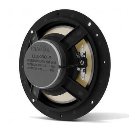 Imagem 3 de 10 de Par Alto Falantes Bravox 6 Polegadas Triaxial B3x60x Kit 6