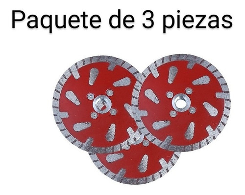 3 Discos De Diamante Con Brida Corte De Piedra, Mármol 14 M