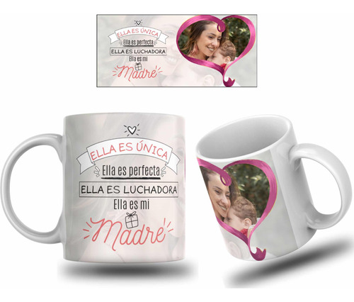 Taza Personalizada, Corazón, Madre, Regalo, Cumpleaños