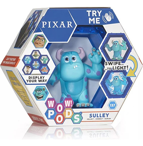 Figura Coleccionable Interactiva Sulley Disney Pixar Wow Pod