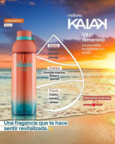 Kit X 2 Kaiak Vital Femenino 100ml