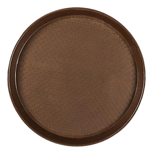 Plato De Servidor De Cena Rápida Redondo Café
