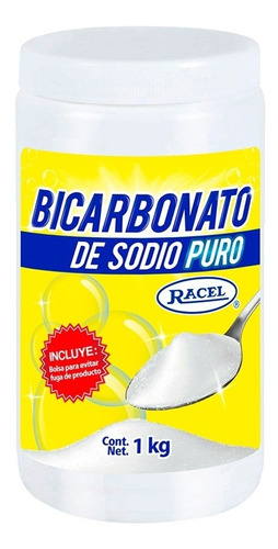 Bicarbonato De Sodio Puro Bote De 1 Kg Multiusos Racel