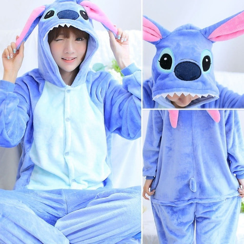 Imagen 3 de 4 de Pijama Disfraz Kigurumi Tipo Stitch Adulto