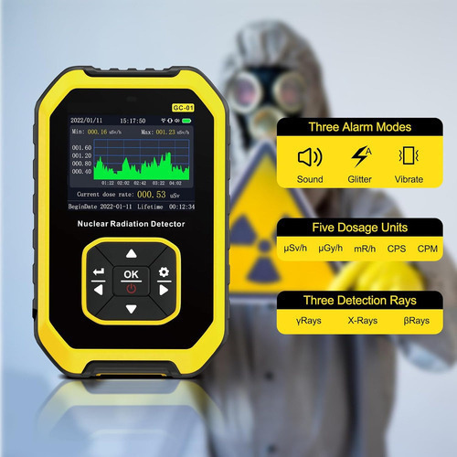 Detector De Radiación Nuclear Con Contador Geiger