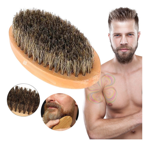 Cepillo Para Barba De 11 Cm Cerdas Jabali Envio Gratis Full